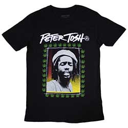 Peter Tosh Unisex T-Shirt: Leaf Frame  