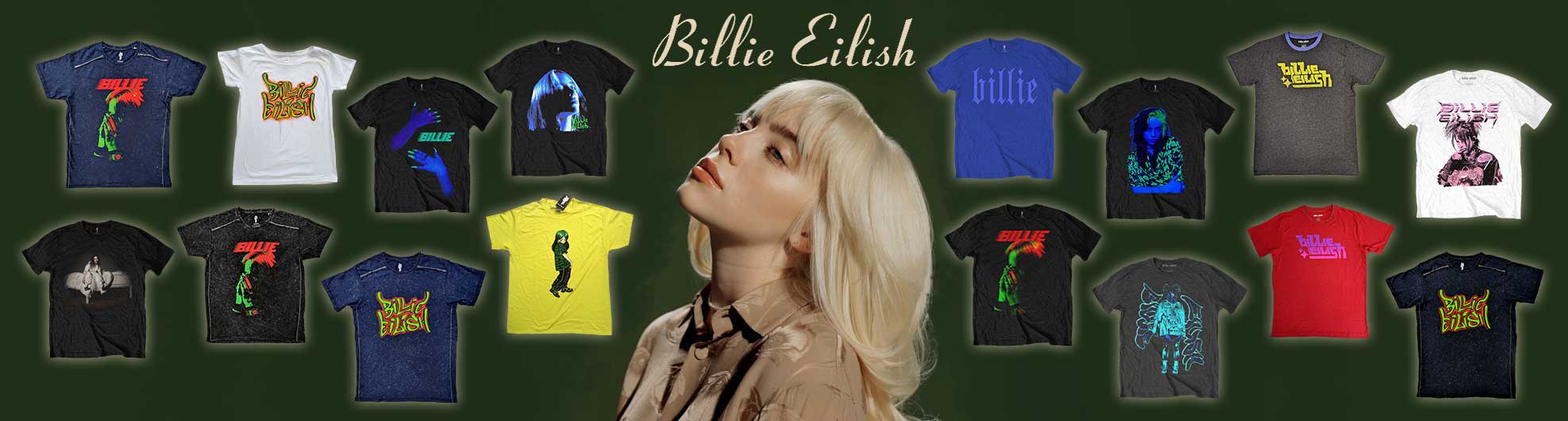 Billie Eillish Official Licensed Merchandise. 