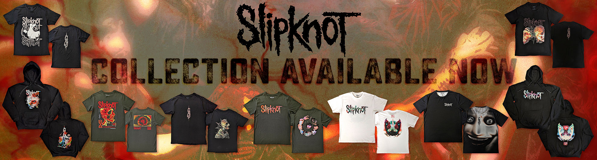 Official licensed Slipknot authentic merchandise for sale on a wholesale only basis.